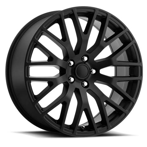 Factory Reproductions Wheels FR 54 Mustang Perf - Satin Black Rim ...