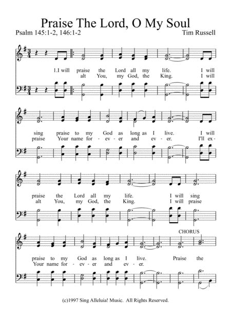 Praise The Lord, O My Soul Sheet Music | Tim Russell | SATB Choir