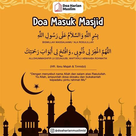 Doa Masuk Masjid Menurut Sunnah – Dakwah Islami