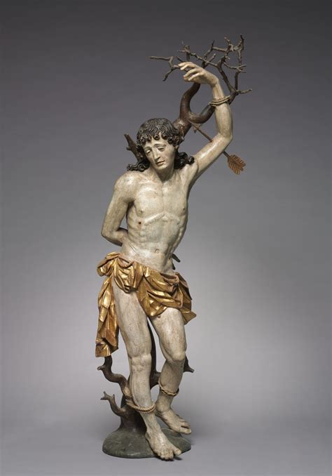 Saint Sebastian Statue (1600–1620, Germany) - Catholic Stock Photo