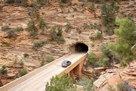 Zion Mount Carmel Tunnel At Zion National Park Utah