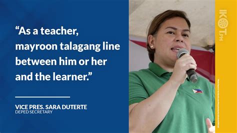 VP SARA TO TEACHERS: KEEP BOUNDARIES WITH LEARNERS — IKOT.PH