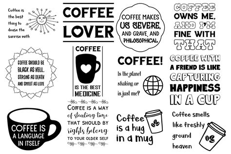 100 SVG Coffee Cup Sayings and Quotes. Coffee Mug. Love Caffeine, Funny ...