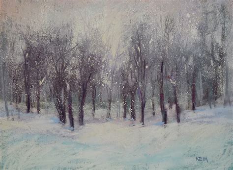 Painting My World: A Simple Technique for Painting Falling Snow with Pastels...demo