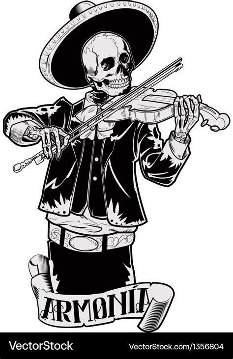 El mariachi 03 Royalty Free Vector Image - VectorStock