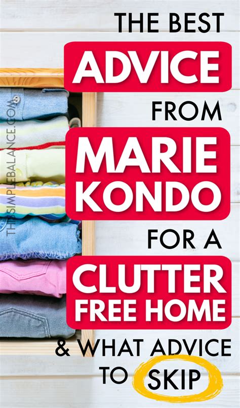 7 Best Marie Kondo Tips That Are Pure Decluttering Genius - This Simple Balance