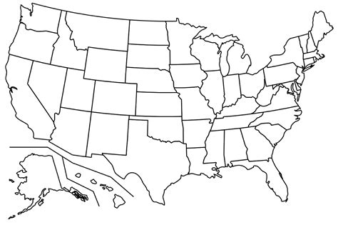 USA Map Blank States - Printable Maps Online