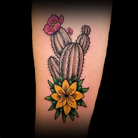 CACTI... | Flower tattoos, Flower tattoo designs, Flower tattoo