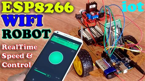 Nodemcu ESP8266 Wifi Robot Car "L298N motor driver + Blynk + Joystick