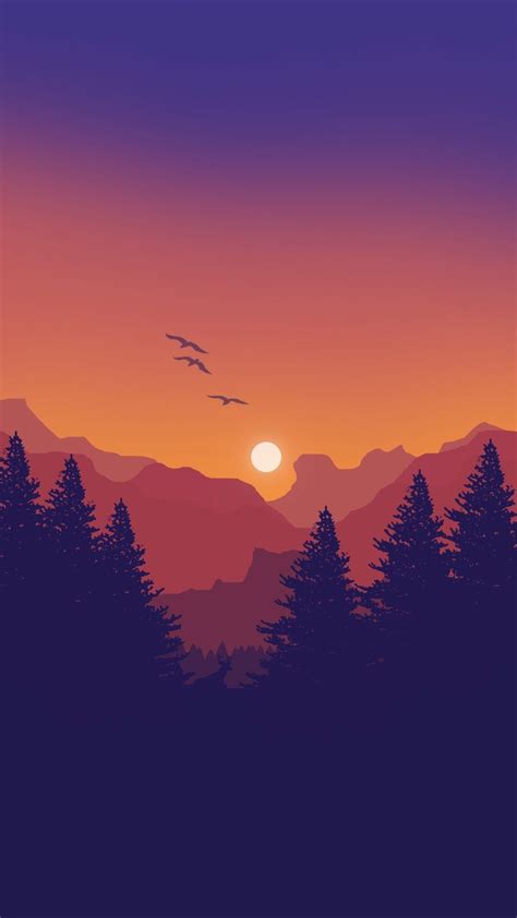 Animated Sunset Wallpaper