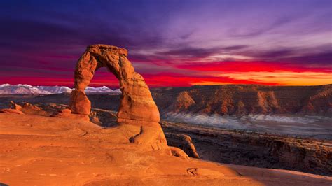 Red Desert Panorama Arches National Park Wallpapers - Wallpaper Cave