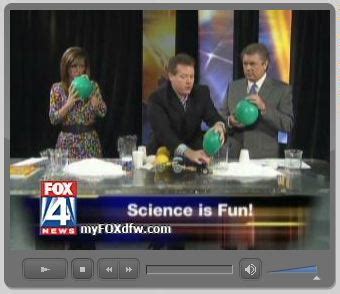 Dallas Fox 4 News Anchors Experiment with Insta-Snow and Reverse Helium ...