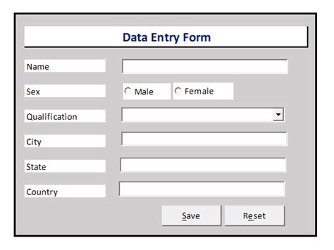 Data Entry Form - TheDataLabs