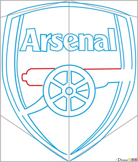 How to Draw Arsenal, Football Logos