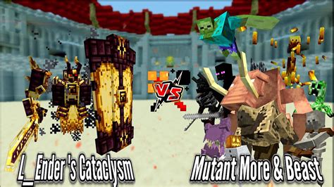 (Cataclysm mod) Ignis VS Mutant More & Beast | Minecraft Mob Battle ...