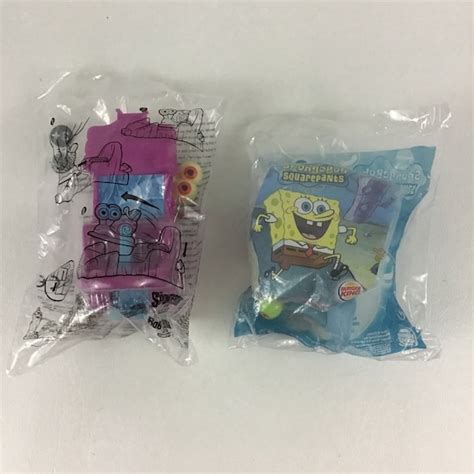 Spongebob Squarepants Movie Burger King Toys Push Along Gary - Etsy