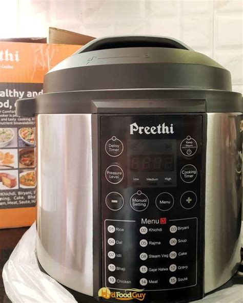 Preethi Touch Electric Pressure Cooker Review - Hyderabad Food Guy