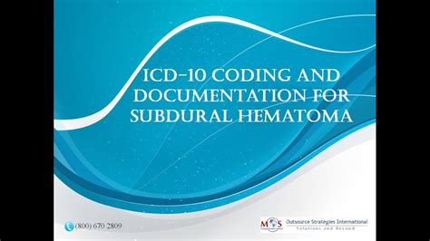 ICD-10 Coding and Documentation for Subdural Hematoma - YouTube