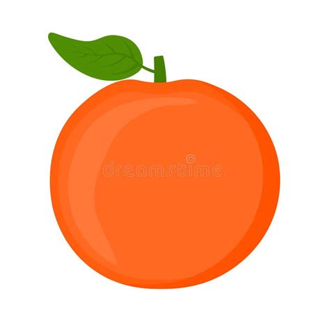 Fresh Cartoon Orange Fruit in Animated Vector Icon Clipart Stock Vector - Illustration of ...