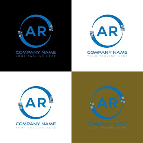 AR letter logo creative design. AR unique design. 22813467 Vector Art ...