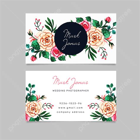 Floral Business Card Template