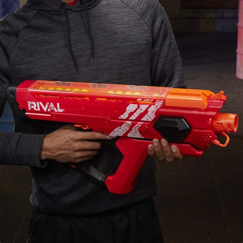 NERF Perses MXIX-5000 Rival Motorized Blaster (red) -- Fastest Blasting Rival System, Up to 8 ...