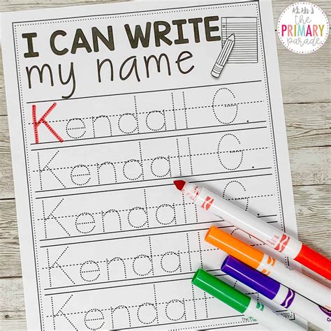 Name Writing Practice: Editable Tracing Template | Name writing practice, Name tracing ...