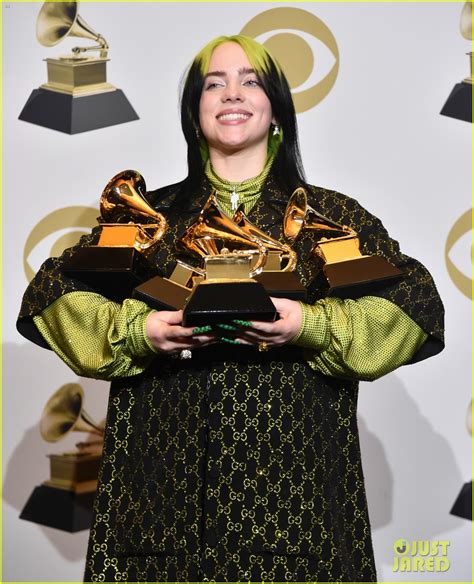 Billie Eilish Poses with All of Her Trophies After the Grammys 2020 ...