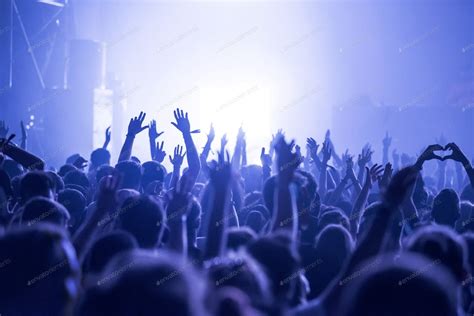 Crowd at a music concert, audience raising hands up | Concert crowd, Music concert, Concert