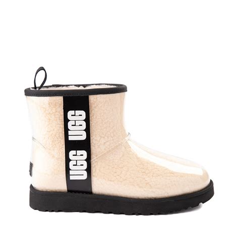 Womens UGG® Classic Clear Mini II Boot - Natural / Black | Journeys