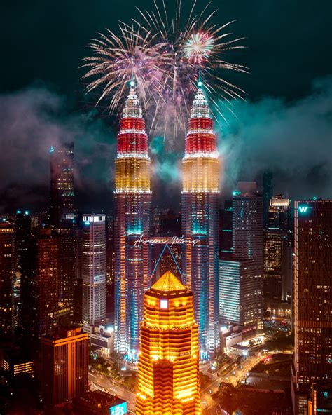 Klcc Malaysia New Year 2022 Fireworks Clipart