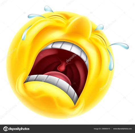 Pictures: really sad | Really sad upset emoticon — Stock Vector © Krisdog #208065410