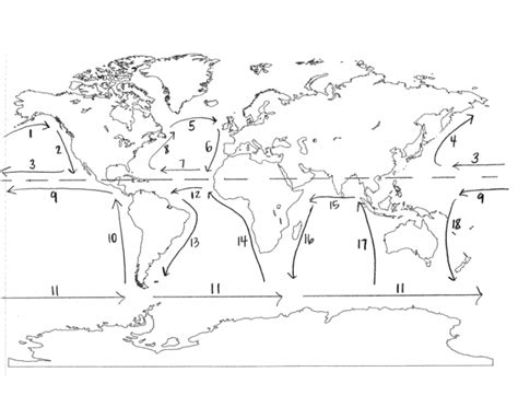 Important Ocean Currents Map Quiz