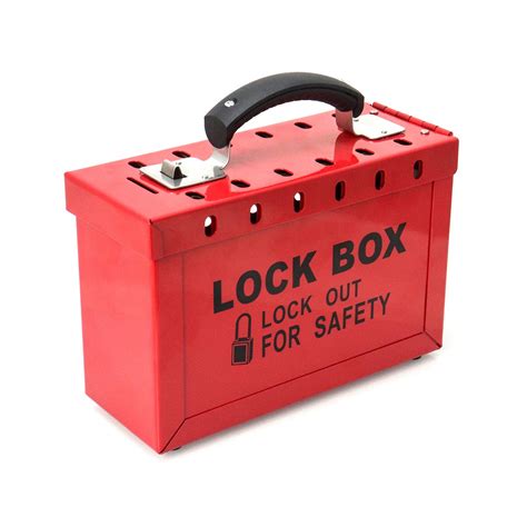 Amazon.com: QWORK Portable Lockout Tagout Box, Group Safety Lock Box ...