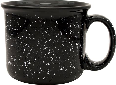 S'More Camp Mug 14 ounce Features a speckled glaze and a black halo ...