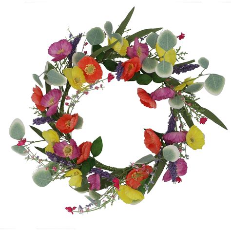 Gisela Graham Multicoloured Floral Wreath | Gifts Handpicked