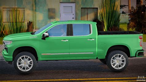 Chevrolet Silverado High Country 2022 Green для GTA San Andreas