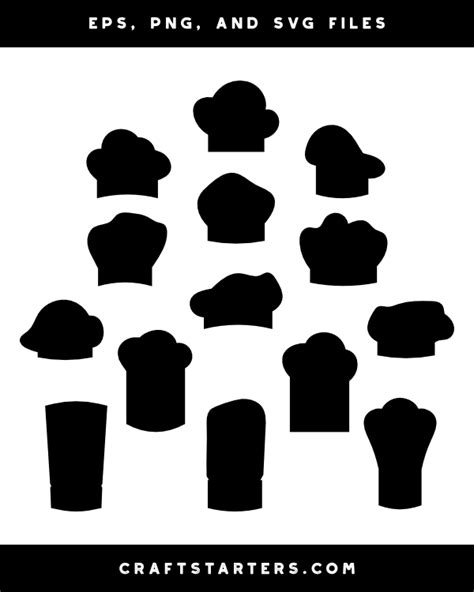 Chef Hat Silhouette Clip Art