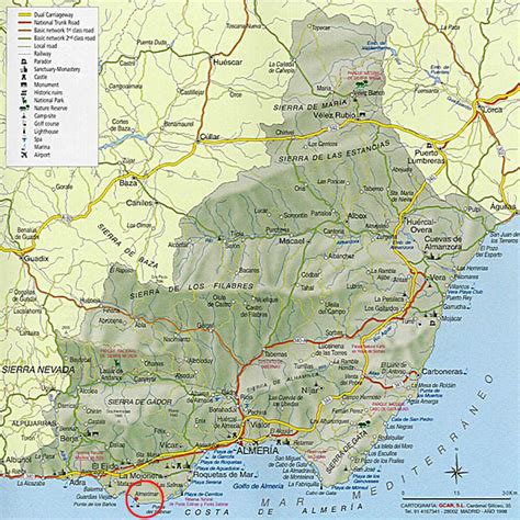 Almeria Province Map