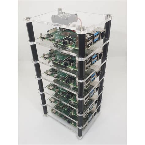 Raspberry Pi Cluster 6 Layer Rack for Raspberry Pi 4 or RPi3