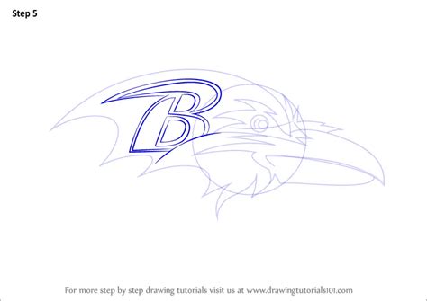 How to Draw Baltimore Ravens Logo (NFL) Step by Step | DrawingTutorials101.com