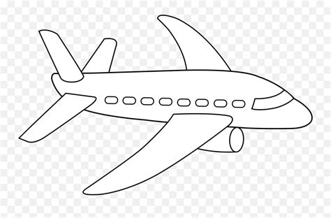 Airplane Coloring Page Free Clip Art - Clipartix Outline Pictures Of Aeroplane Png,Airplane ...