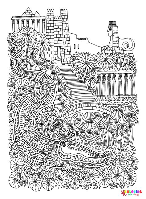 Ancient Egypt Coloring Pages: Unveil the Mysteries of an Iconic Civilization