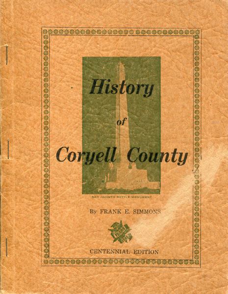 History Of Coryell County. FRANK E. SIMMONS