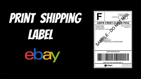 HOW TO PRINT YOUR SHIPPING LABEL - EBAY 2021 - YouTube