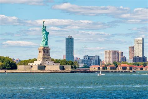 The Statue of Liberty on the New York Harbor Stock Photo - Image of harbor, democracy: 77613020