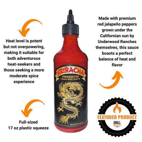 Underwood Ranches Premium Hot Sauce 2-Pack: Dragon Sriracha & Sambal ...