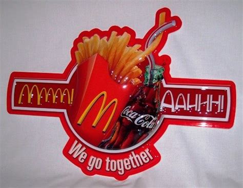 MCDONALDS - COCA COLA COKE & FRIES SIGN - 15 | #94309811