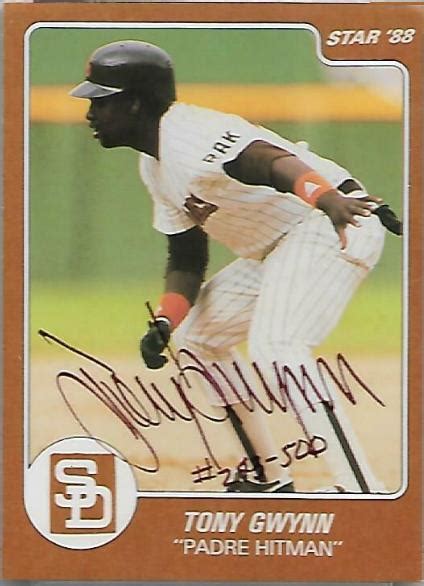 Tony Gwynn - 1988 Star Company AUTOGRAPH (Padres)