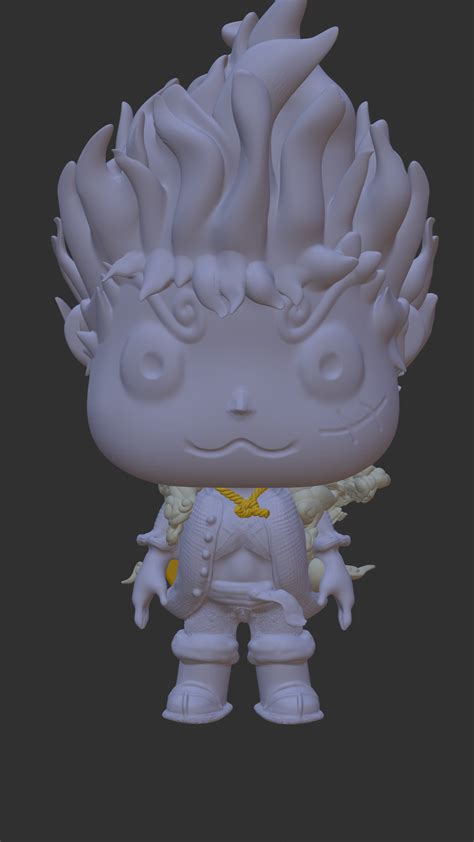 STL file Funko pop Luffy Gear 5・Model to download and 3D print・Cults